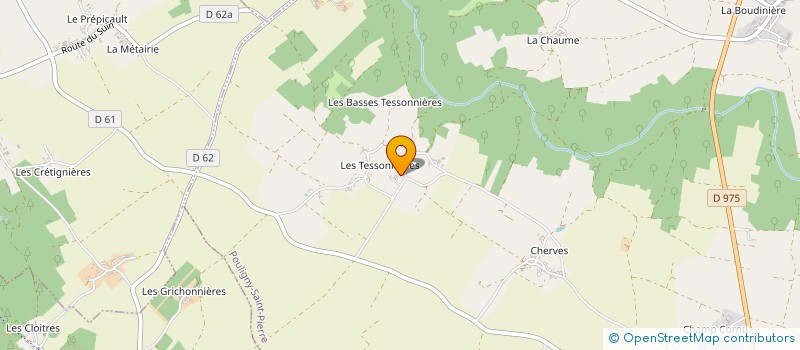 localisation de l'entreprise GROUPEMENT FONCIER RURAL DE VRASSAC à INGRANDES