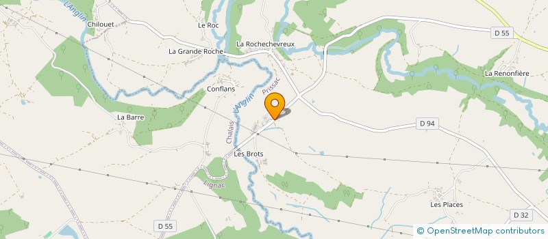 localisation de l'entreprise GROUPEMENT FONCIER RURAL DES DEUX FONTAINES à PRISSAC