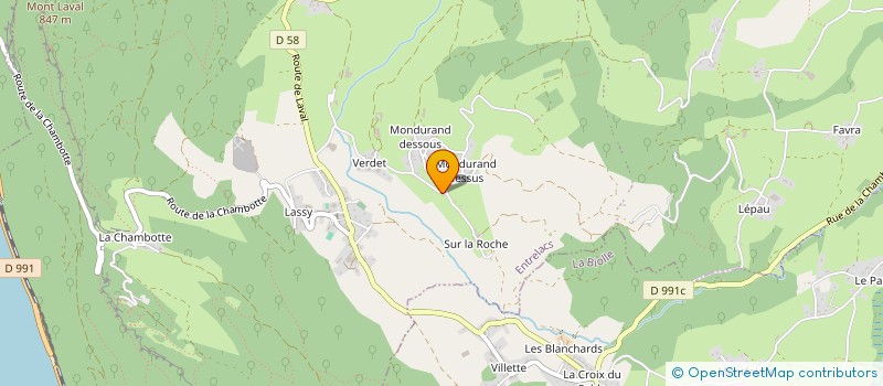 localisation de l'entreprise GROUPEMENT FONCIER RURAL DES FRUITS DE LA TERRE  ENTRELACS