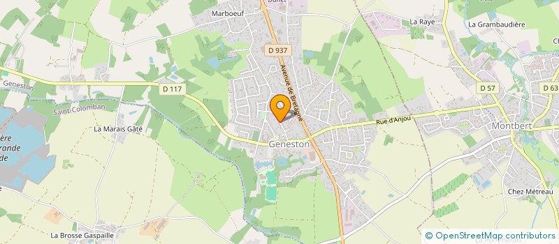 localisation de l'entreprise GROUPEMENT FONCIER RURAL DES GRANDS BOIS  GENESTON