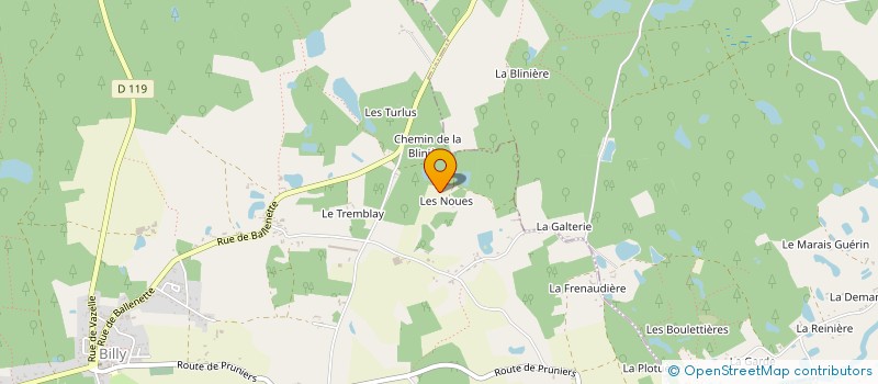 localisation de l'entreprise GROUPEMENT FONCIER RURAL DES NOUIES  SELLES-SUR-CHER