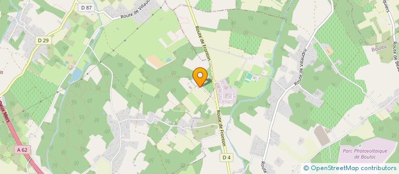 localisation de l'entreprise GROUPEMENT FONCIER RURAL DES QUATRE CHEMINS  CASTELNAU D'ESTRETEFONDS