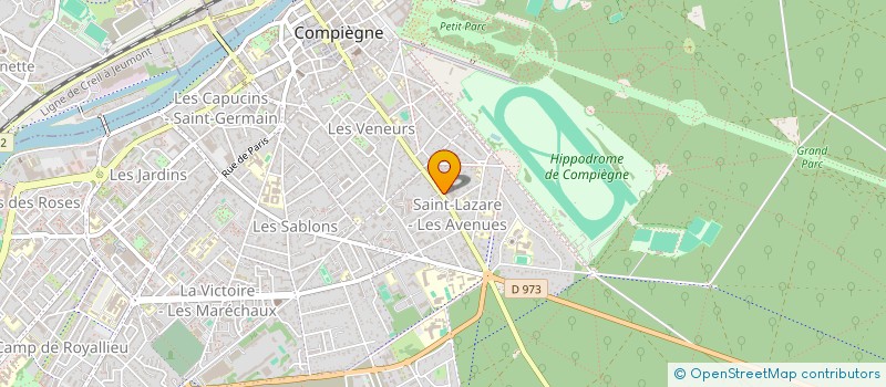 localisation de l'entreprise GROUPEMENT FONCIER RURAL DES RAPEAUX  COMPIEGNE