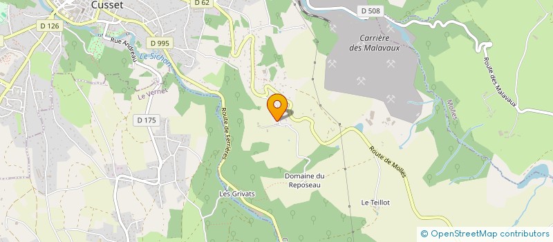 localisation de l'entreprise GROUPEMENT FONCIER RURAL DES ROTS à CUSSET