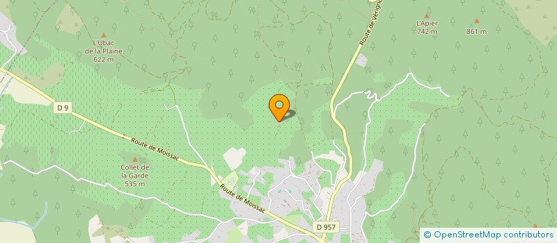 localisation de l'entreprise GROUPEMENT FONCIER RURAL DOMAINE DE GROS BEC  AUPS