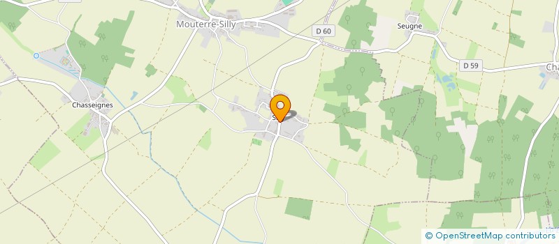 localisation de l'entreprise GROUPEMENT FONCIER RURAL DOMAINE DE LA RONDE  MOUTERRE-SILLY