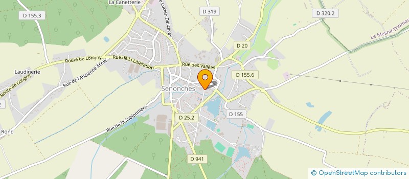 localisation de l'entreprise GROUPEMENT FONCIER RURAL DU BARON à SENONCHES