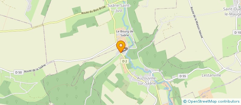 localisation de l'entreprise GROUPEMENT FONCIER RURAL DU BOURG DE SAANE  AUZOUVILLE-SUR-SAANE