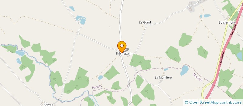 localisation de l'entreprise GROUPEMENT FONCIER RURAL DU BREMPAIN à PARNAC
