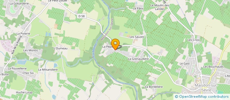 localisation de l'entreprise GROUPEMENT FONCIER RURAL DU CLARAIS  MAISDON-SUR-SEVRE