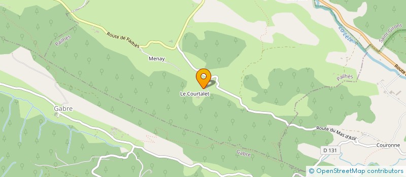 localisation de l'entreprise GROUPEMENT FONCIER RURAL DU COURTALET à PAILHES