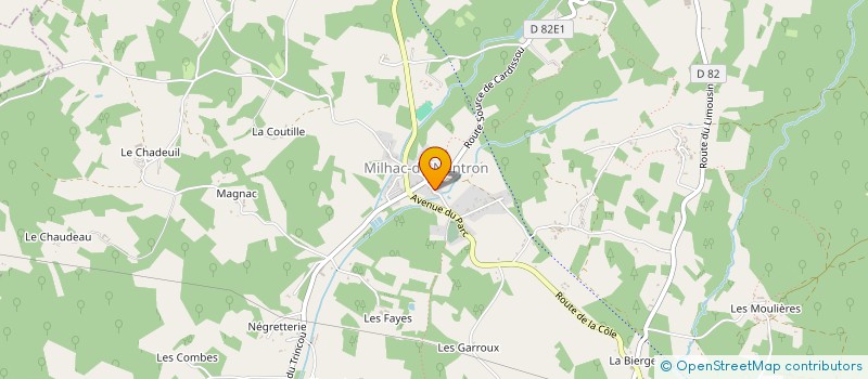 localisation de l'entreprise GROUPEMENT FONCIER RURAL DU DAURILLOU  SAINT-SAUD-LACOUSSIERE