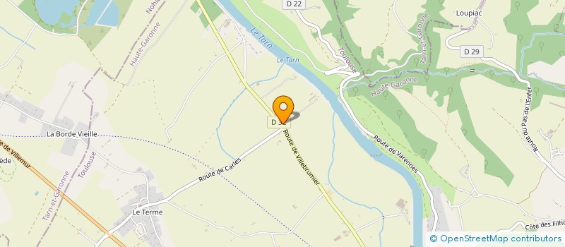 localisation de l'entreprise GROUPEMENT FONCIER RURAL DU DOMAINE DE CARLES  VILLEMUR-SUR-TARN