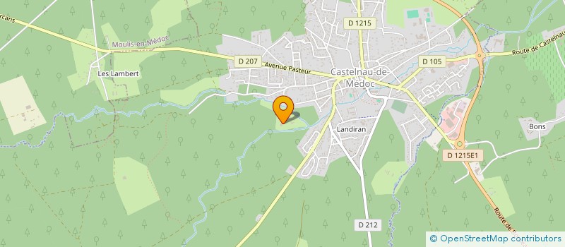 localisation de l'entreprise GROUPEMENT FONCIER RURAL DU DOMAINE DE CARRAT  CASTELNAU-DE-MEDOC