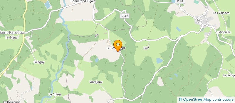 localisation de l'entreprise GROUPEMENT FONCIER RURAL DU GRANCHER  AIX