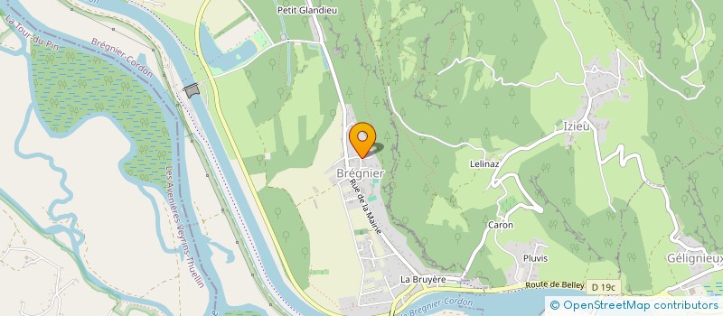 localisation de l'entreprise GROUPEMENT FONCIER RURAL DU GRAND LIER  BREGNIER-CORDON