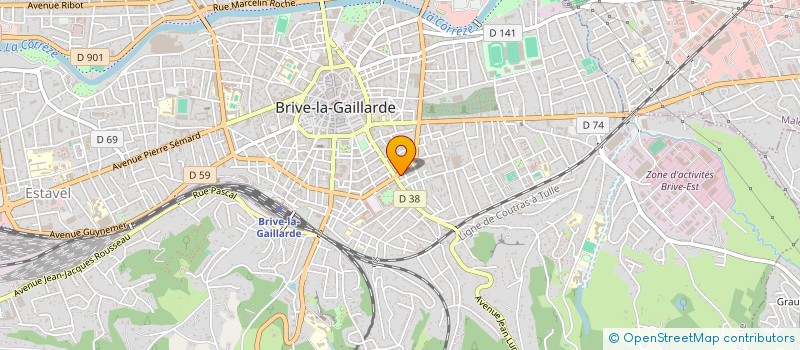 localisation de l'entreprise GROUPEMENT FONCIER RURAL DU MONTEL  BRIVE-LA-GAILLARDE