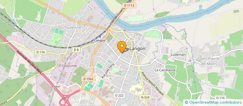 localisation de l'entreprise GROUPEMENT FONCIER RURAL DU RONDELET à LANGON