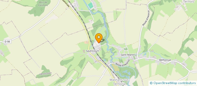 localisation de l'entreprise GROUPEMENT FONCIER RURAL DU TOUR DU BOIS  HERNICOURT