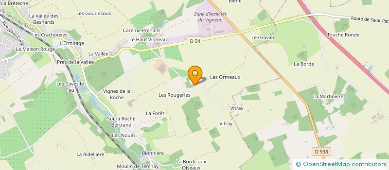 localisation de l'entreprise GROUPEMENT FONCIER RURAL FERME DES HORMEAUX  BEAUMONT-LOUESTAULT