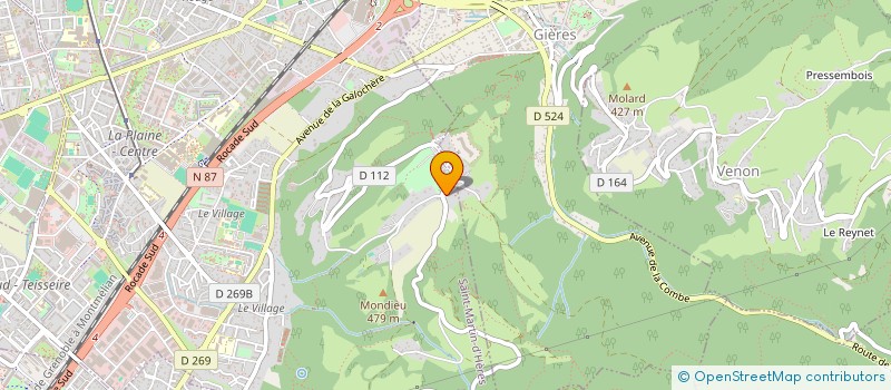 localisation de l'entreprise GROUPEMENT FONCIER RURAL FORCA  SAINT-MARTIN-D'HERES