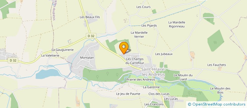 localisation de l'entreprise GROUPEMENT FONCIER RURAL GROENEWEG  SAINT-HILAIRE-LES-ANDRESIS