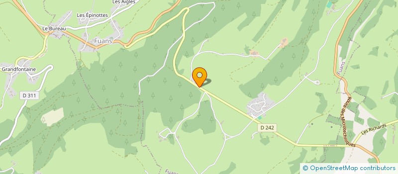 localisation de l'entreprise GROUPEMENT FONCIER RURAL GUILLET ET FILS  FUANS