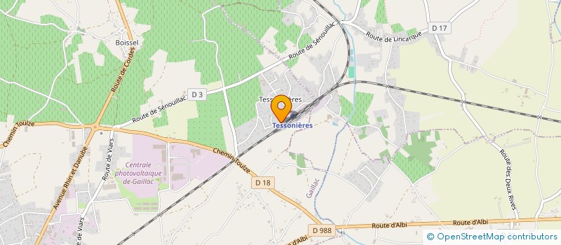 localisation de l'entreprise GROUPEMENT FONCIER RURAL HL à GAILLAC