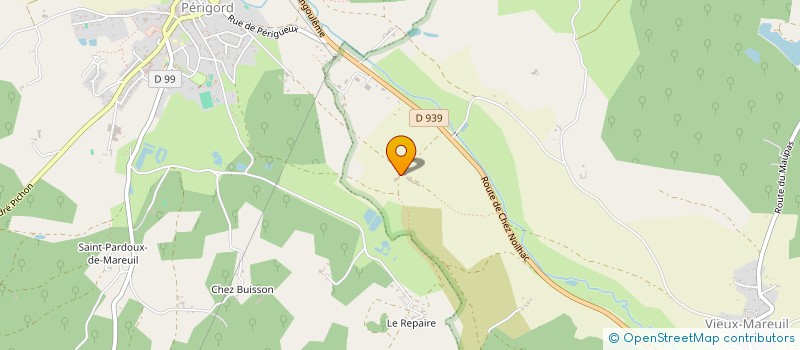 localisation de l'entreprise GROUPEMENT FONCIER RURAL JNV  MAREUIL EN PERIGORD