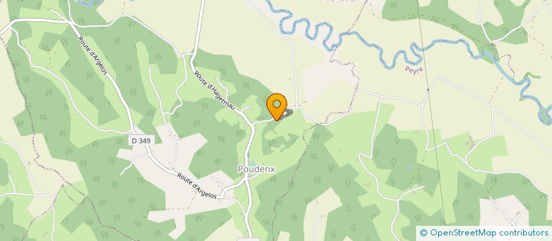 localisation de l'entreprise GROUPEMENT FONCIER RURAL JOUANIQUET  POUDENX