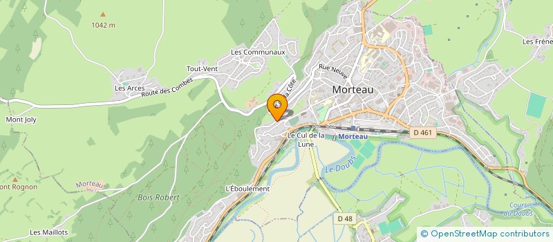 localisation de l'entreprise GROUPEMENT FONCIER RURAL KYAFLO 2  MORTEAU