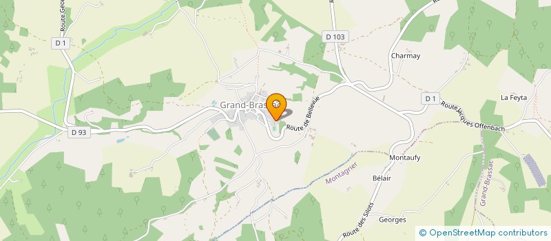 localisation de l'entreprise GROUPEMENT FONCIER RURAL LA DYNAMO  MENSIGNAC