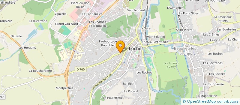 localisation de l'entreprise GROUPEMENT FONCIER RURAL LA GOUFFERIE  LOCHES