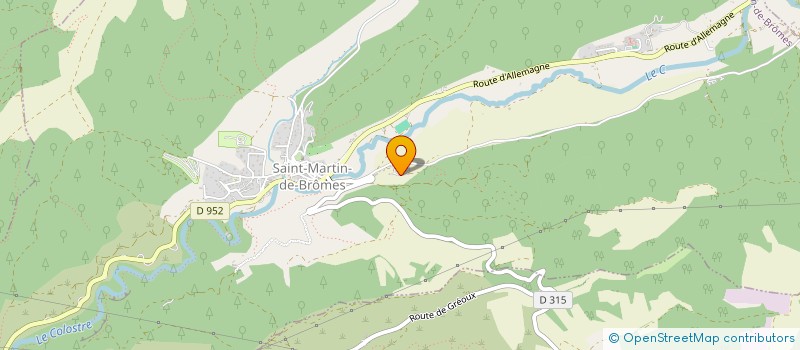 localisation de l'entreprise GROUPEMENT FONCIER RURAL LA PALUD  GREOUX-LES-BAINS