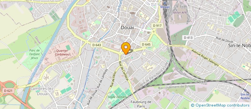 localisation de l'entreprise GROUPEMENT FONCIER RURAL LA PANISSE FONCIER à DOUAI