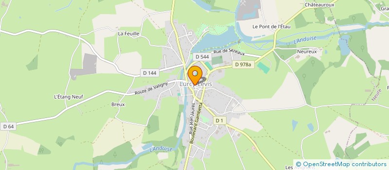 localisation de l'entreprise GROUPEMENT FONCIER RURAL LA VALLEE à LURCY-LEVIS