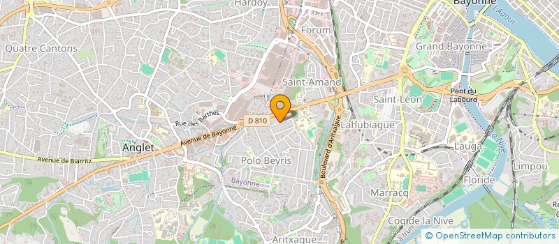 localisation de l'entreprise GROUPEMENT FONCIER RURAL LABAYLE  BAYONNE