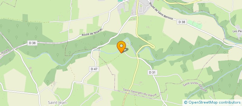 localisation de l'entreprise GROUPEMENT FONCIER RURAL LE BUET  SAINT-GEORGES-DU-VIEVRE