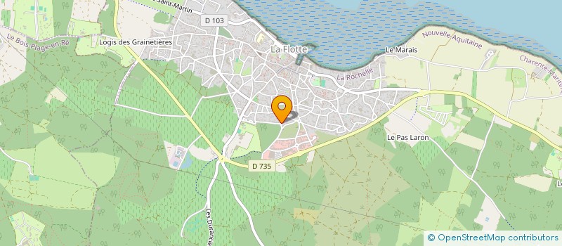 localisation de l'entreprise GROUPEMENT FONCIER RURAL LE POULIER  LA FLOTTE