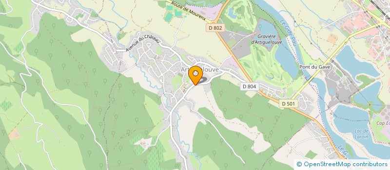 localisation de l'entreprise GROUPEMENT FONCIER RURAL LE TAILLIS  ARTIGUELOUVE