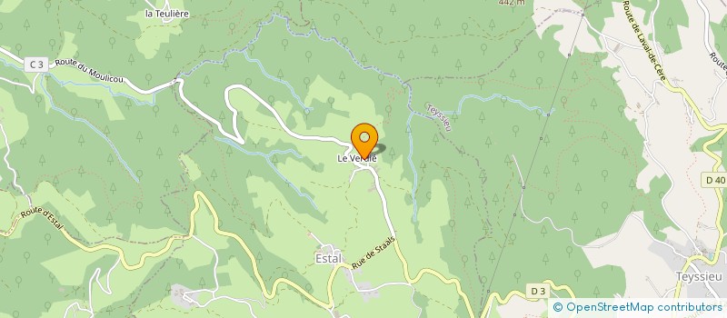 localisation de l'entreprise GROUPEMENT FONCIER RURAL LE VERDIER  ESTAL