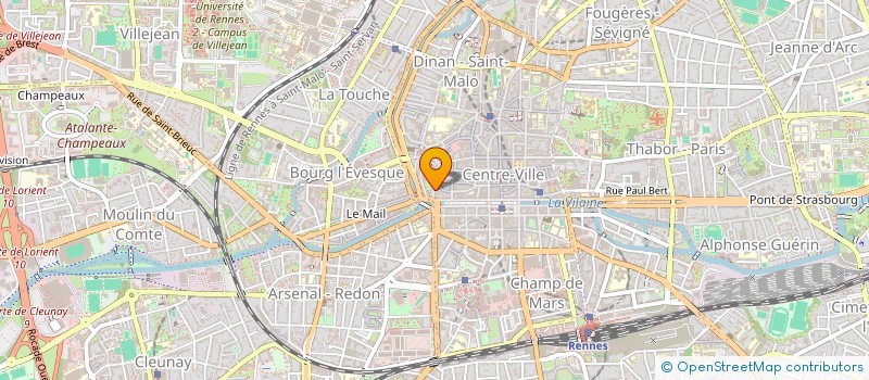 localisation de l'entreprise GROUPEMENT FONCIER RURAL LES BLOSSES  RENNES