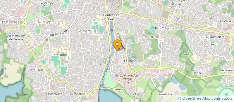 localisation de l'entreprise GROUPEMENT FONCIER RURAL LES BUFFETIERS  VANNES