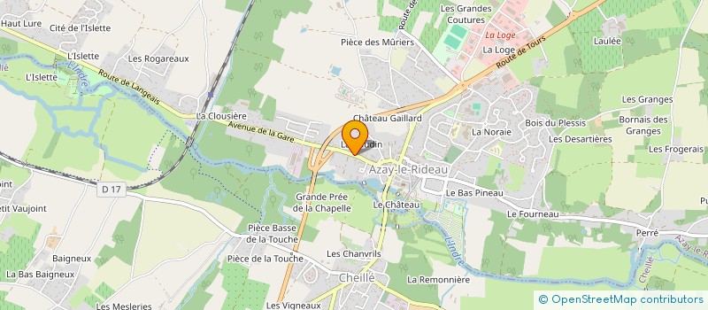 localisation de l'entreprise GROUPEMENT FONCIER RURAL MITHELAUSO à AZAY-LE-RIDEAU