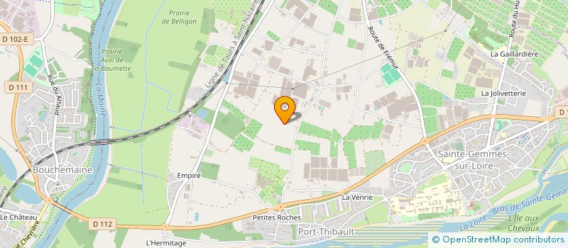 localisation de l'entreprise GROUPEMENT FONCIER RURAL PIERAL  STE GEMMES SUR LOIRE