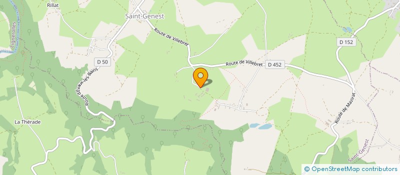 localisation de l'entreprise GROUPEMENT FONCIER RURAL RAMILLON  SAINT-GENEST