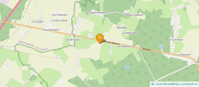 localisation de l'entreprise GROUPEMENT FONCIER RURAL ROUGEMARD  VILLENEUVE-EN-PERSEIGNE