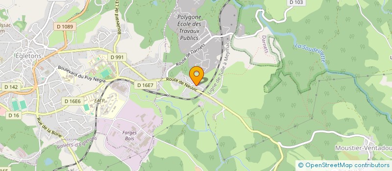 localisation de l'entreprise GROUPEMENT FONCIER RURAL SADROB  MOUSTIER-VENTADOUR