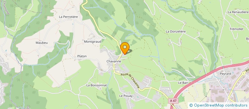 localisation de l'entreprise GROUPEMENT FONCIER RURAL SALQUE GARREL  SAINT-CHAMOND