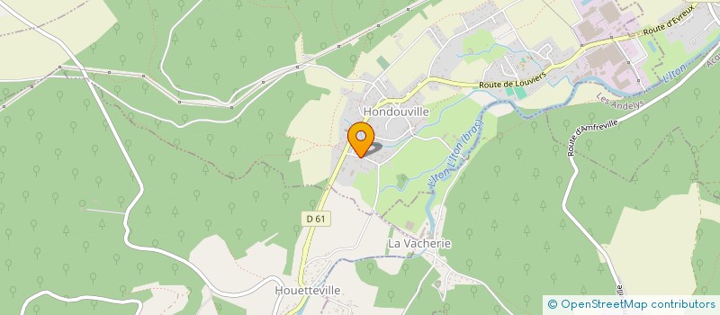 localisation de l'entreprise GROUPEMENT FONCIER RURAL SAUVAGE  HONDOUVILLE